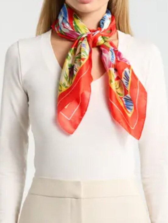 kate spade Accessories - Kate Spade Painted Tulips Silk Square Scarf